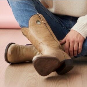 Vintage ACME men’s Beige Leather
Cowboy Boots